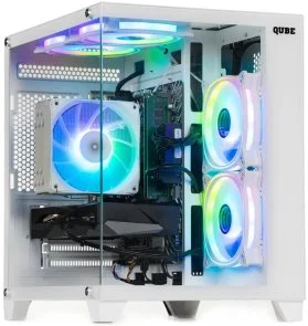 Фото: Персональний комп'ютер ARTLINE Gaming X43WHITE (X43Whitev40Win) - AMD Ryzen 5 5500 / 32 ГБ DDR4 / PCI-E SSD 1 ТБ / Nvidia / GeForce RTX 3050, 6 ГБ / AMD A320 / 500 Вт № 2 | KTC