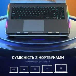 Фото: Підставка для ноутбука GamePro CP670 Black № 5 | KTC