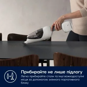 Фото: Ручний бездротовий пилосос Electrolux ES62HB25UV 600 Cordless cleaner 2in1 № 10 | KTC