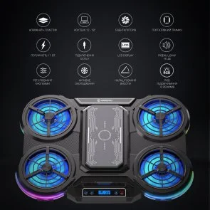 Фото: Підставка для ноутбука GamePro CP1450 Black № 7 | KTC