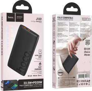 Батарея універсальна Hoco J122 Respect 10000mAh 22.5W Black