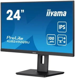 Фото: Монітор iiyama XUB2492QSU-B1 - 23.8" IPS / 2560×1440 / 100 Гц / Pivot / HAS № 3 | KTC