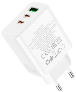 Зарядний пристрій Hoco C126A Pure 40W White (6931474798725)