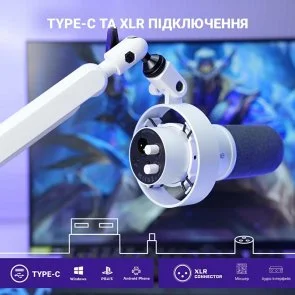 Фото: Мікрофон Fifine K688W XLR/USB White № 4 | KTC