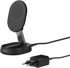 Фото: Бездротова зарядна станція Belkin BoostCharge Pro Magnetic Qi2 15W Black (WIA008VFBK) № 5 | KTC