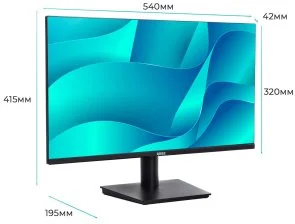 Монітор QUBE B24F100PLUS-IPS Black (B24F100plus-IPS)
