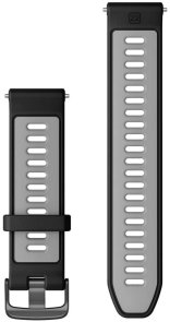 Ремінець Garmin Forerunner Watch Bands - 22mm Black/Powder Gray with Slate Hardware (010-11251-9Y)