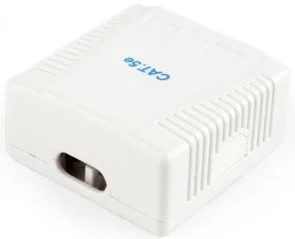Фото: Розетка зовнішня Cablexpert UTP RJ-45 Cat.5e White (NCAC-2U5E-01) № 2 | KTC