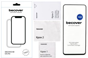 Захисне скло BeCover 10D for Xiaomi Redmi 12 5G - Black (711370)