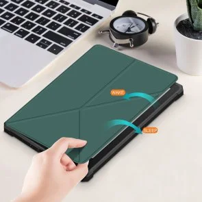 Фото: Чохол для електронної книги BeCover for Amazon Kindle Paperwhite G11 2021 - Ultra Slim Origami Dark Green (707220) № 4 | KTC