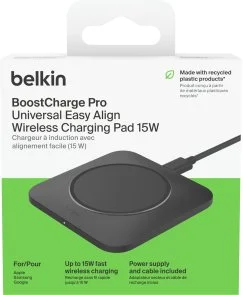 Фото: Бездротовий зарядний пристрій Belkin BoostCharge Pro 15W Black (WIA007VFBK) № 6 | KTC