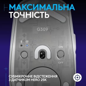 Миша Logitech G309 Lightspeed Wireless White (910-007207)