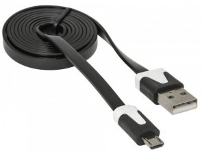 USB08-03T AM/MicroB 1m Black