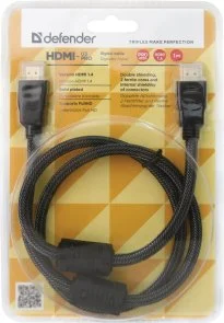 Фото: Кабель Defender Pro v1.4 HDMI / HDMI 1m Black (87340) № 3 | KTC
