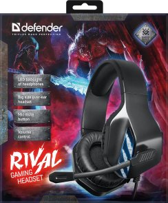 Гарнітура Defender Rival Black (64565)