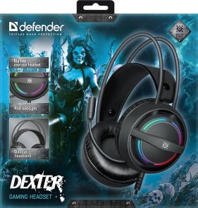 Гарнітура Defender Dexter RGB Black (64595)