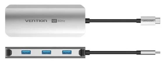 Фото: USB-хаб Vention 5in1 100W Silver (TQDHB) № 2 | KTC