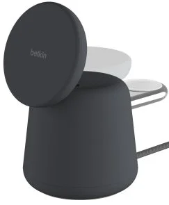 Фото: Бездротова зарядна станція Belkin 2in1 MagSafe Charge Station Black (WIZ020VFH36) № 5 | KTC