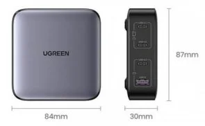 Фото: Зарядний пристрій UGREEN Nexode Series CD328 GaN 100W Black (90928) № 4 | KTC
