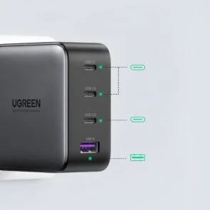 Фото: Зарядний пристрій UGREEN Wall Charger CD226 GaN 100W Black (40747) № 3 | KTC