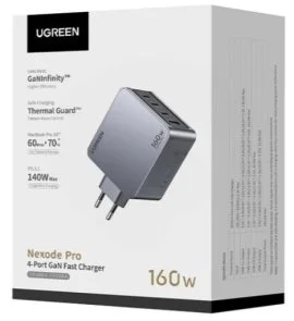 Фото: Зарядний пристрій UGREEN Nexode Pro X763 GaN 160W Gray (25877) № 3 | KTC