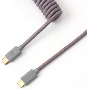 Фото: Змінний кабель Keychron Coiled Cable Aviator USB-A / USB-C - USB-C 1.36m Grey (CABG_KEYCHRON) № 2 | KTC