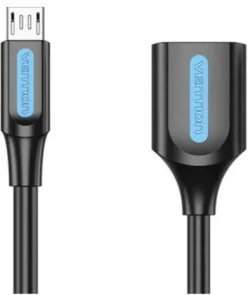 Фото: Дата кабель Vention Micro USB / AF Black (CCUBB) № 2 | KTC