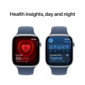 Фото: Смарт годинник Apple Watch Series 10 GPS 46mm Silver Aluminium Case with Denim Sport Band - M/L (MWWM3) № 5 | KTC