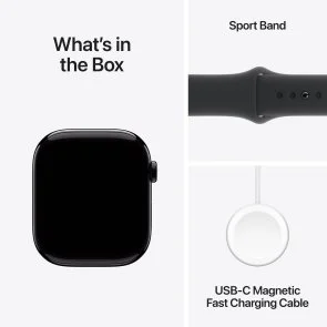 Фото: Смарт годинник Apple Watch Series 10 GPS 46mm Jet Black Aluminium Case with Black Sport Band - M/L (MWWQ3) № 9 | KTC