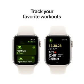 Фото: Смарт годинник Apple Watch Series SE 2 2024 GPS 44mm Starlight Aluminium Case with Starlight Sport - S/M (MXEU3) № 6 | KTC