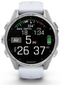 Фото: Смарт годинник Garmin fenix 8 - 43 mm AMOLED Silver with Whitestone Silicone Band (010-02903-00) № 3 | KTC
