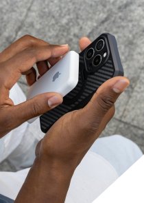 for iPhone 16 Pro - FORCE R CARBON W with MagSafe Black