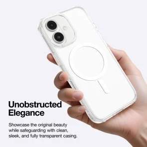 Фото: Чохол AMAZINGthing for iPhone 16 - Minimal Case with MagSafe Clear (IP166.1MMINCL) № 7 | KTC
