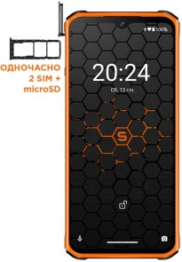 Смартфон SIGMA PQ56 6/128GB Black/Orange