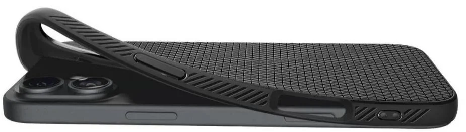 Фото: Чохол Spigen for Apple iPhone 16 Plus - Liquid Air Matte Black (ACS08066) № 8 | KTC