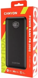 Фото: Батарея універсальна Canyon PB-2002 20000mAh 20W Black (CNE-CPB2002B) № 4 | KTC