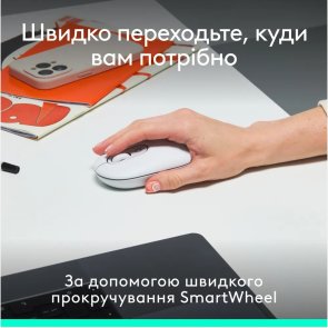 Клавіатура компактна Logitech POP Icon Combo BT White (920-013141)