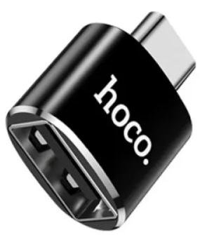 Перехідник Hoco USB-C / USB-A Black (UA5)