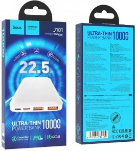Фото: Батарея універсальна Hoco J101 10000mAh 22.5W White (J101_White) № 3 | KTC