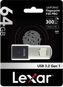 Фото: Флешка USB Lexar JumpDrive Fingerprint F35 Pro 64GB (LJDF35P064G-RNBNG) № 3 | KTC