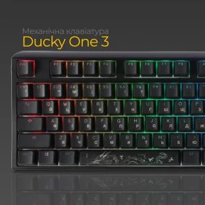 Фото: Клавіатура Ducky One 3 Cherry MX Brown RGB ENG/UKR Black (DKON2108ST-BUAPXCLAWSC1) № 4 | KTC