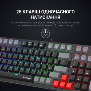 Клавіатура GamePro MK120B Blue Switch USB Black