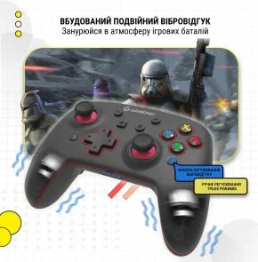 Фото: Геймпад GamePro MG1200 Black/Blue № 5 | KTC