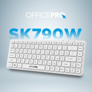 Клавіатура OfficePro SK790W Wireless White