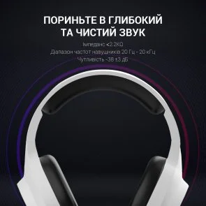 Фото: Гарнітура GamePro HS615 RGB White № 12 | KTC