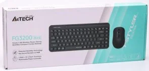 Фото: Комплект клавіатура+миша A4tech FG3200 Air2 Wireless Grey (FG3200 Air2 (Grey)) № 12 | KTC