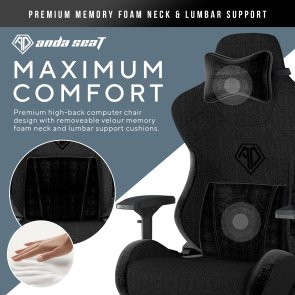 Крісло Anda Seat T-Pro 2 Size XL Black (AD12XLLA-01-B-F)