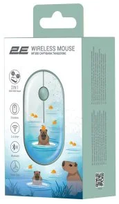 Фото: Миша 2E MF300 Capybara Tangerine Silent Wireless Green (2E-MF300WCAPIBARAGN) № 7 | KTC
