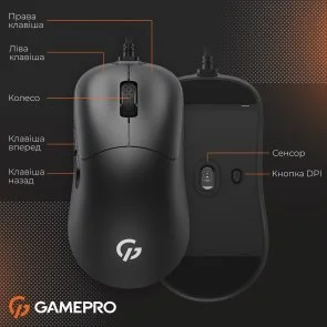 Фото: Миша GamePro GM690B Black № 14 | KTC