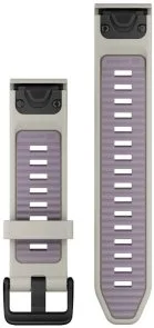 Фото: Ремінець Garmin QuickFit 20mm Watch Bands Fog Gray/Lavender Silicone (010-13391-03) № 2 | KTC